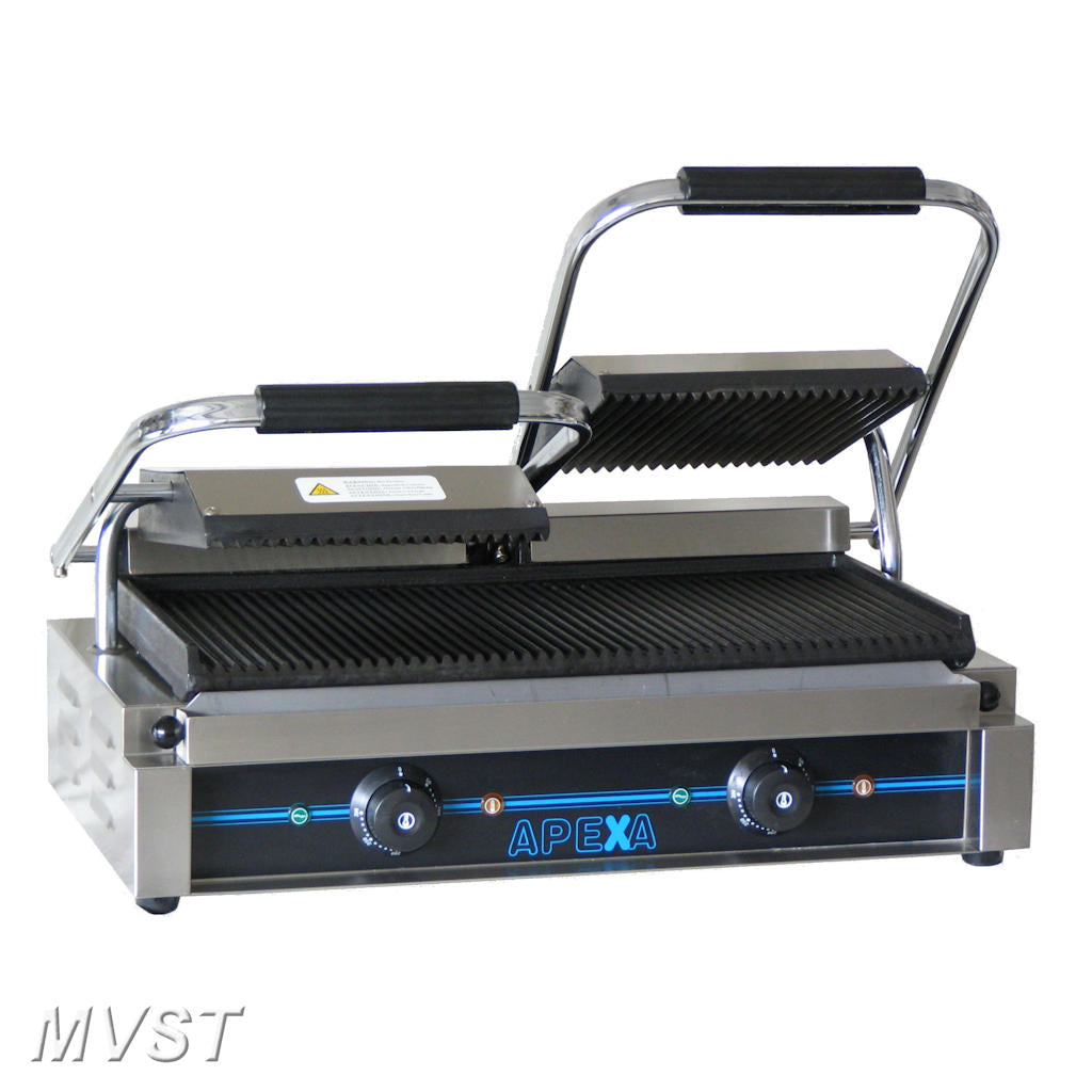 Kontaktgrill doppelt gerillt 230V