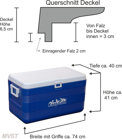 Thermobox 70 Liter blau