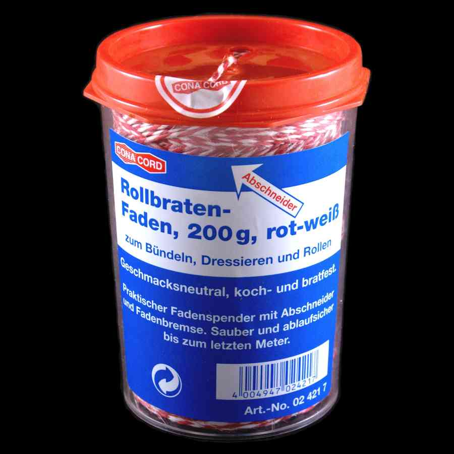 Rollbratengarn 2/3,5 rot/weiß 1 Dose