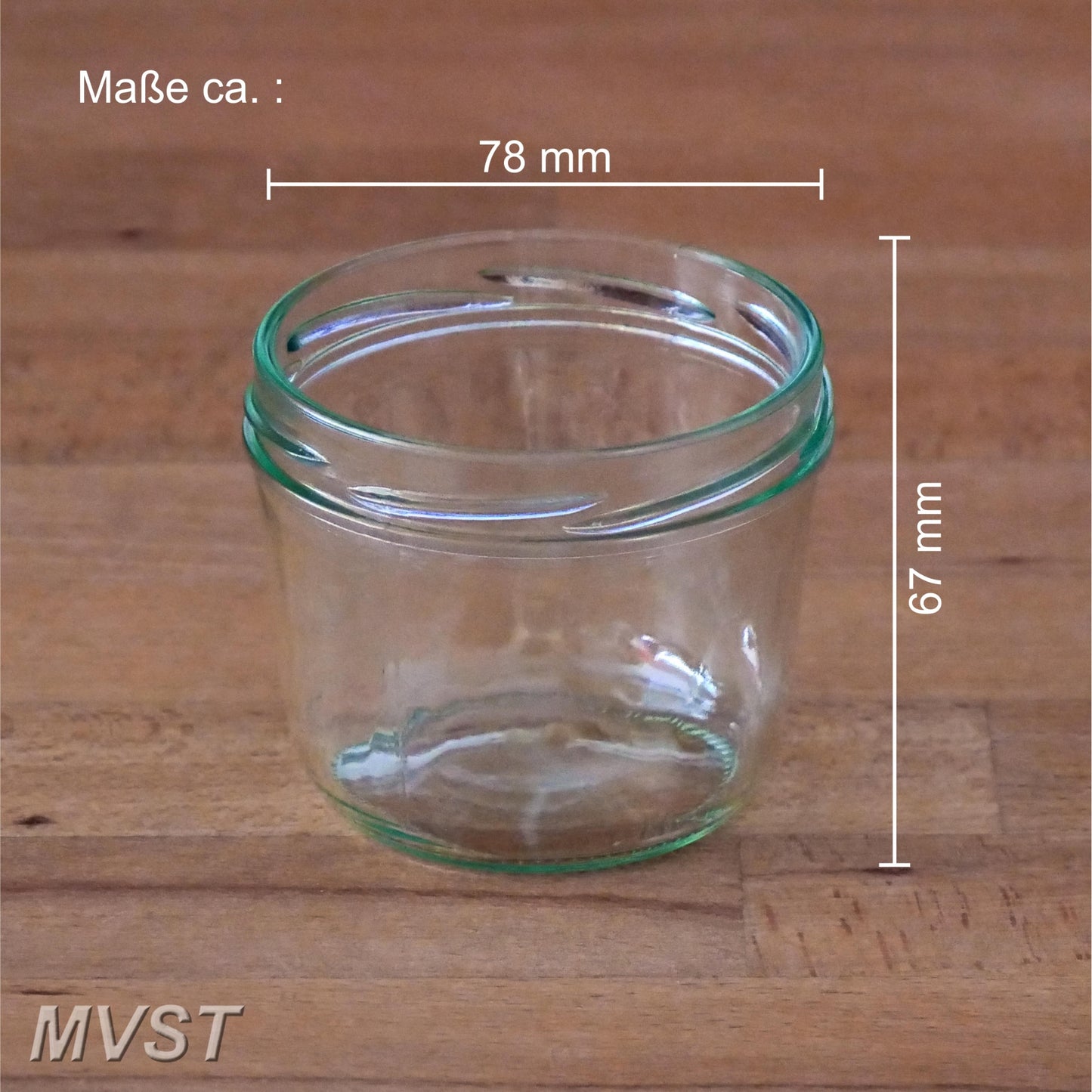 Glas TO 82mm 230 ml Sturzglas 45 Stück Schraubglas