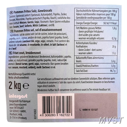 Pommes Salz Gewürzsalz 2,00kg