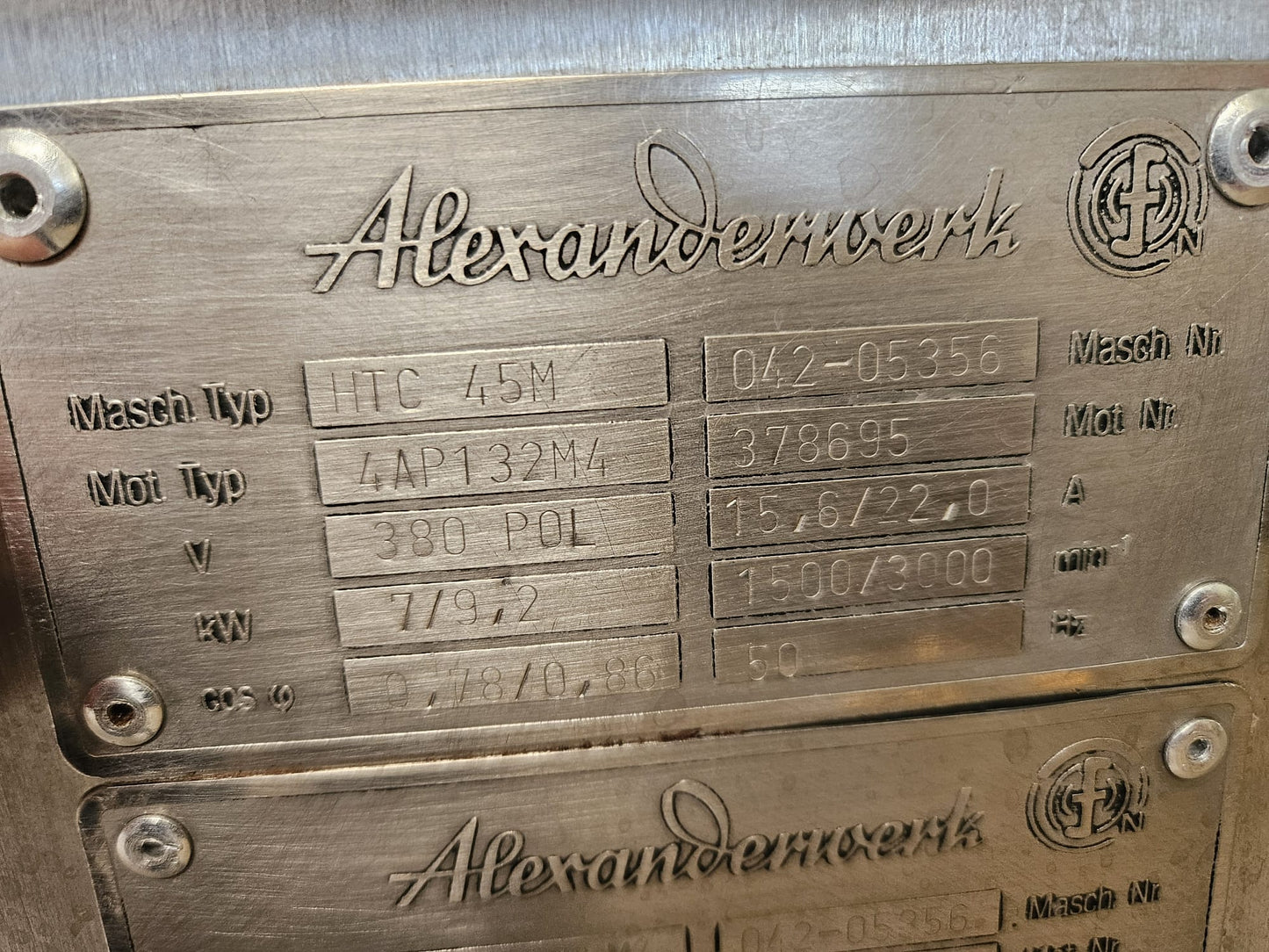 Wurstkutter Alexanderwerk HTC45M