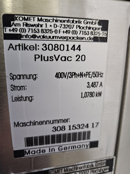 Vakuummaschine Komet PlusVac20