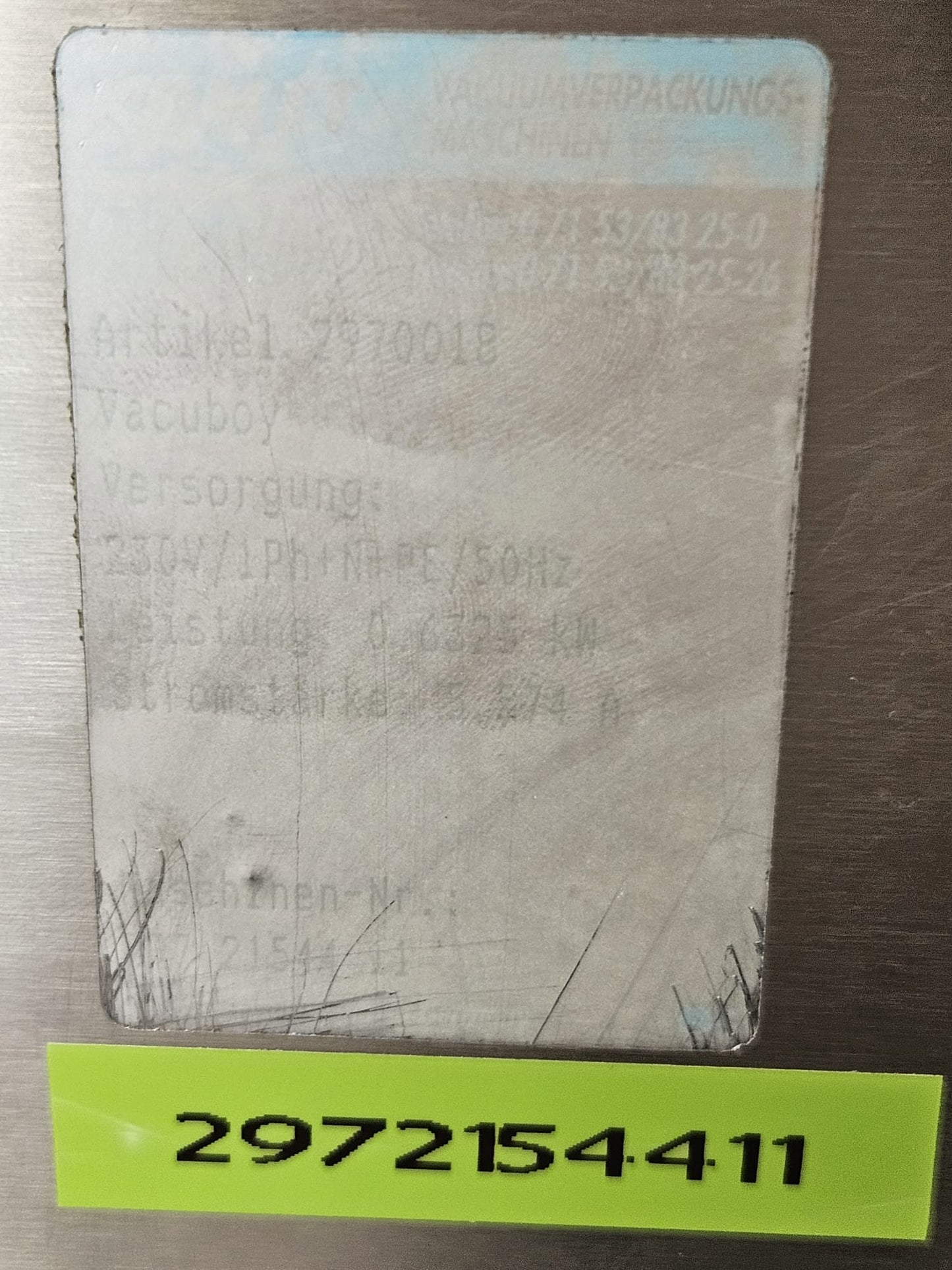 Vakuummaschine Komet Vacuboy