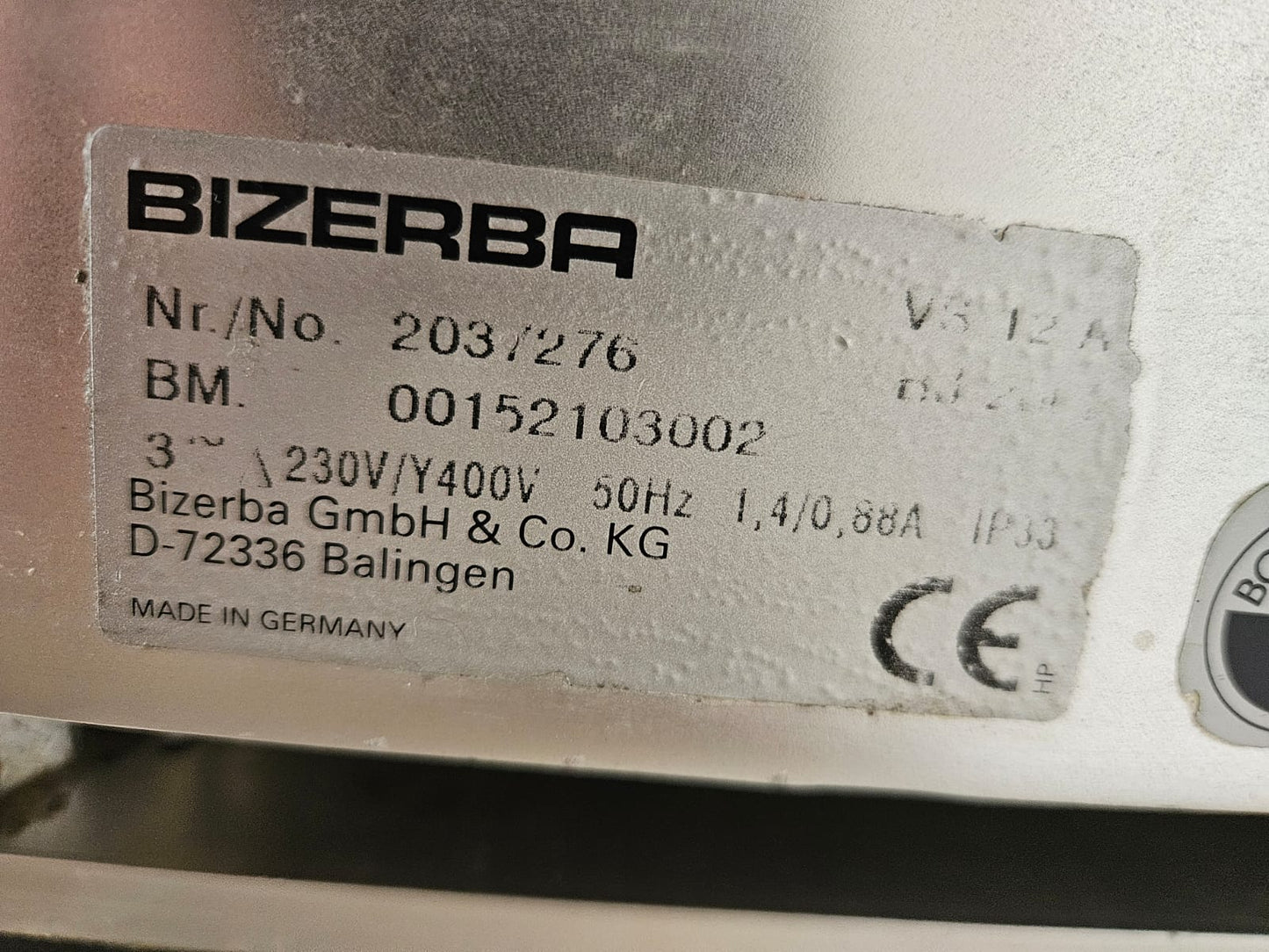 Aufschnittmaschine Bizerba VS12A m. Ableger