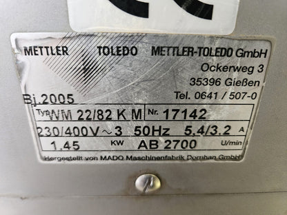 Fleischwolf Kühlwolf Mettler Toledo Mado WM22/82 KM