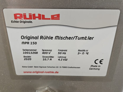 Tumbler Poltermaschine Rühle MPR150