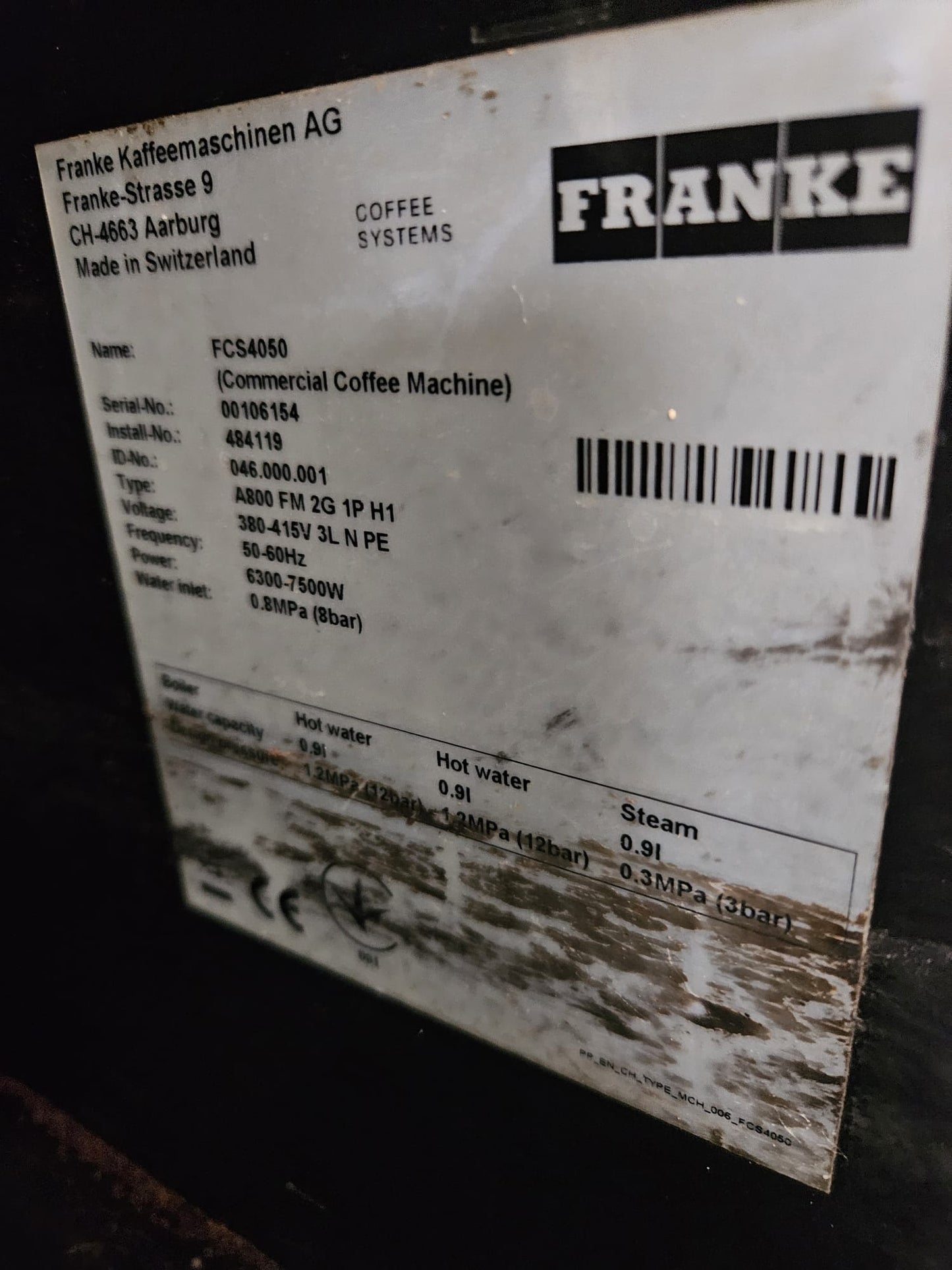 FRANKE A800FM Kaffeevollautomat
