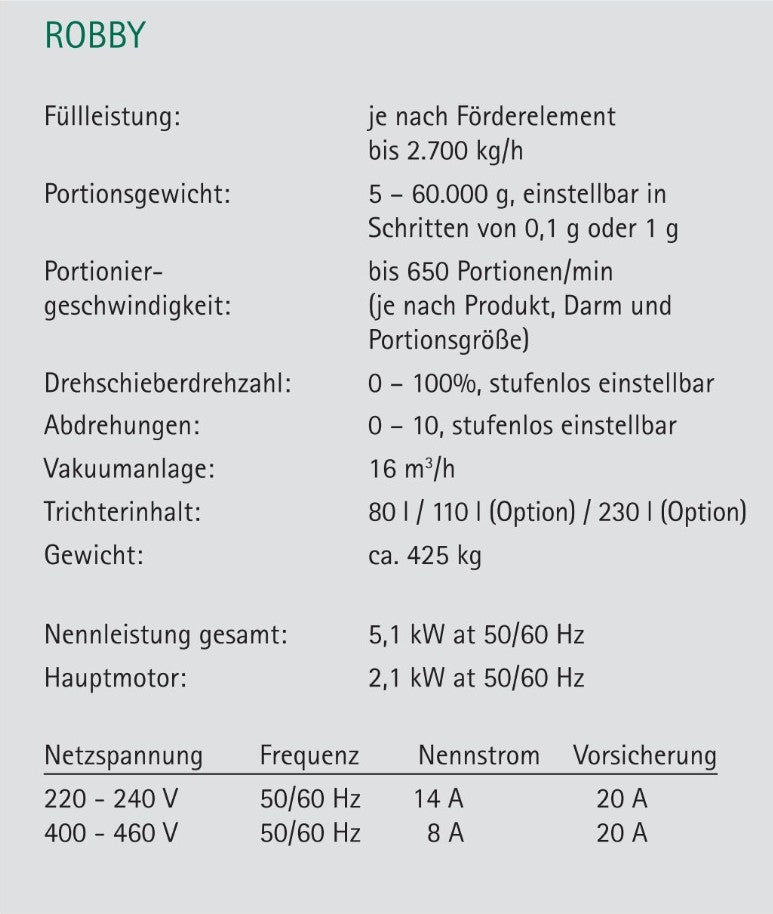 Vakuumfüllmaschine Vemag Robby