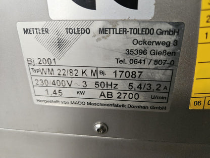 Fleischwolf Kühlwolf Mettler Toledo Mado WM22/82 KM