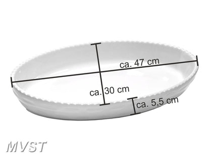 Auflaufform oval