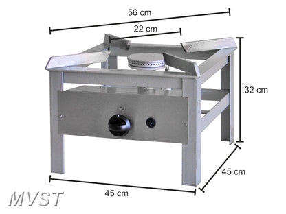 Hockerkocher Heidebrenner HSL4 Gas (ohne Pfanne)