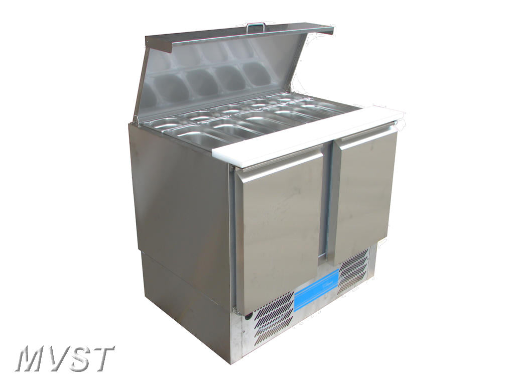 Saladette ausgelegt für 5x1/3-150GN + 5x1/6-150GN