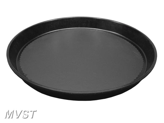 Serviertablett rund schwarz